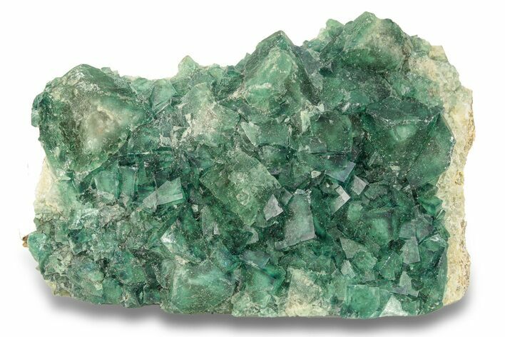Green, Fluorescent, Cubic Fluorite Crystals - Madagascar #256743